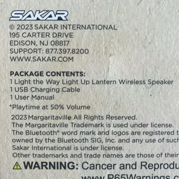 Margaritaville Wireless Water Resistant Light Up Speaker - Picture 7 of 7